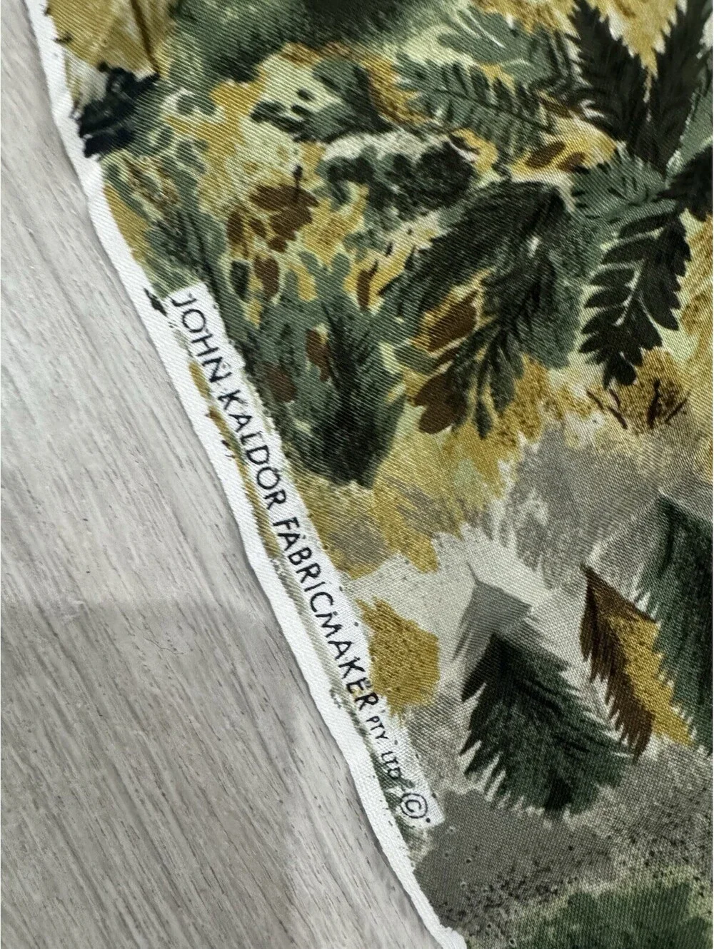 Vintage John Kaldor Fabric Fox Hunt Equestrian Scenic Print 43x38 Remnant